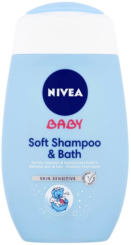 Nivea Baby champô e espuma de banho 2 em 1