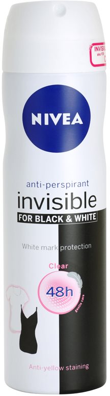 Nivea Invisible Black & White Clear antiperspirant v pršilu