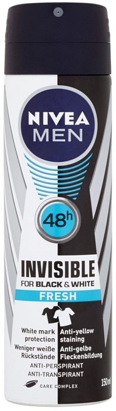 Nivea Men Invisible Black & White antiperspirant ve spreji