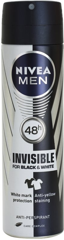 Nivea Men Invisible Black & White antiperspirant v pršilu za moške