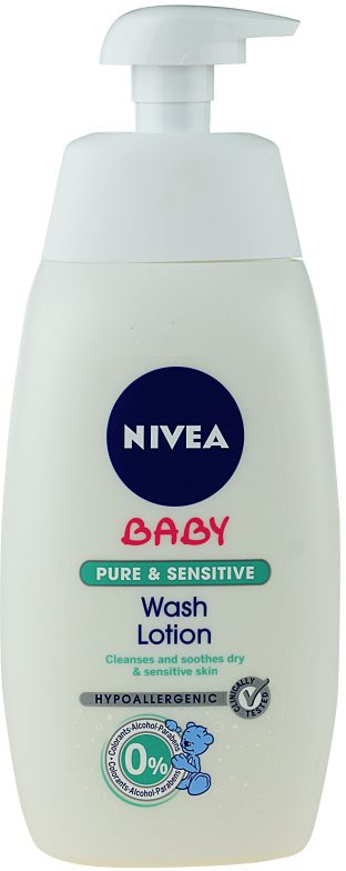 Nivea Baby Pure & Sensitive gel de limpeza para rosto, corpo e cabelo