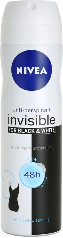 Nivea Invisible Black & White Pure spray anti-perspirant