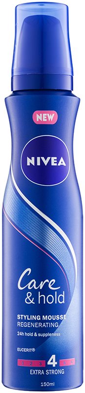 Nivea Care & Hold Extra Strong Hold Regenerating Volumising Mousse