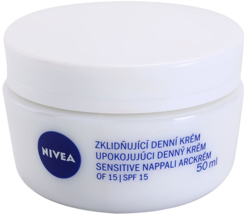 NIVEA FACE crème de jour apaisante pour peaux sensibles notino.fr