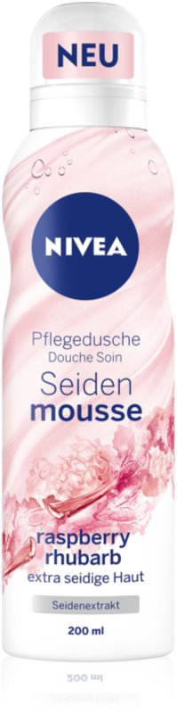 Nivea Silk Mousse Raspberry Rhubarb espuma de banho suave