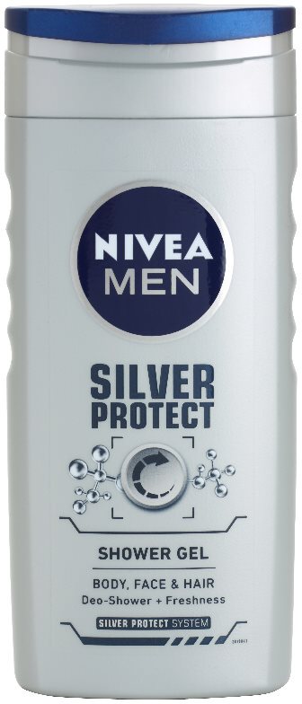 Nivea Men Silver Protect Duschgel für Gesicht, Körper und Haare