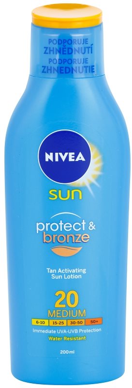 Nivea Sun Protect & Bronze intensywne mleczko do opalania SPF 20