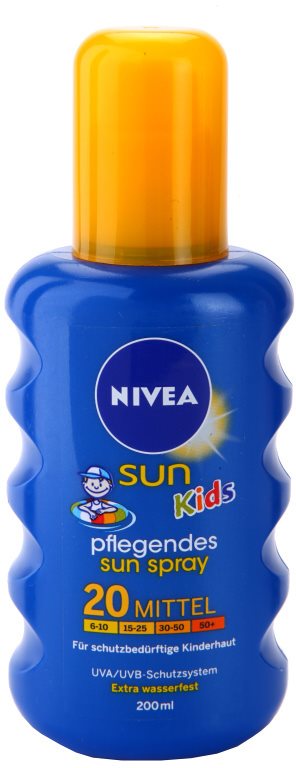 Nivea Sun Kids dětský barevný sprej na opalování SPF 20