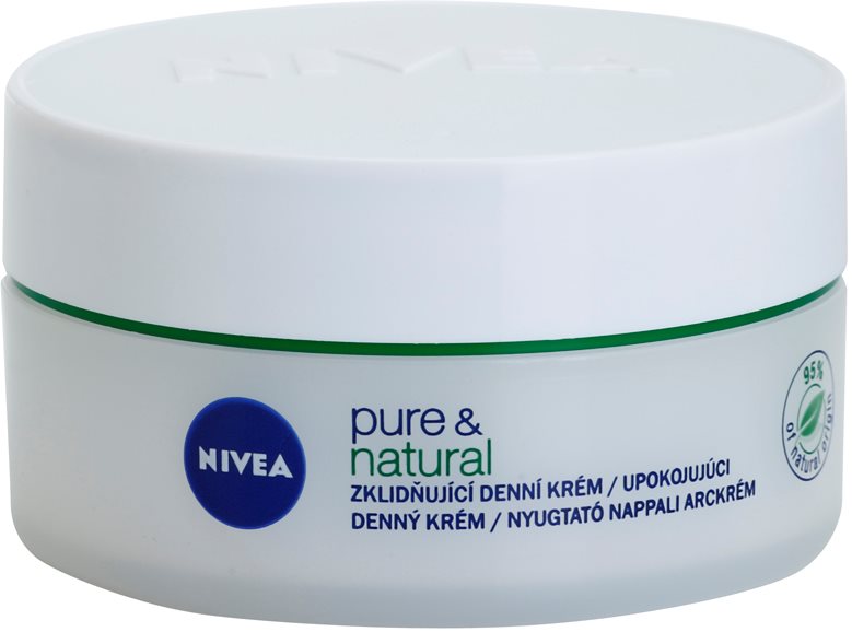 Nivea Visage Pure & Natural zklidňující denní krém pro suchou pleť
