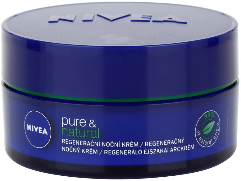 Nivea Visage Pure & Natural nočna regeneracijska krema za vse tipe kože