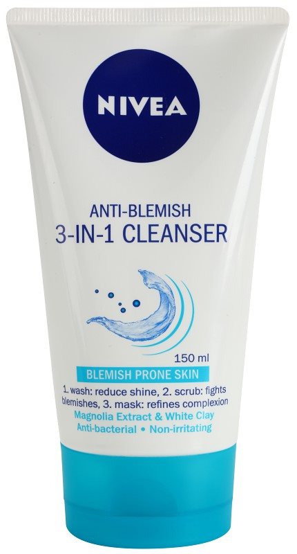 Nivea Visage Pure Effect crema limpiadora 3 en 1