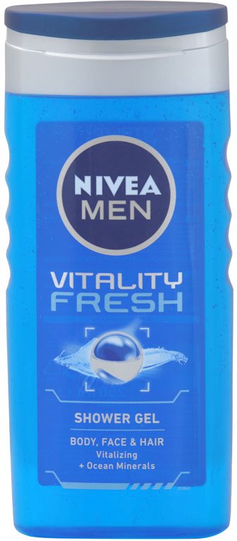 Nivea Men Vitality Fresh gel za prhanje za lase in telo