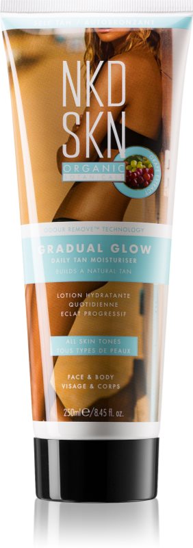 NKD SKN Gradual Glow bezfarebný samoopaľovací krém pre postupné opálenie