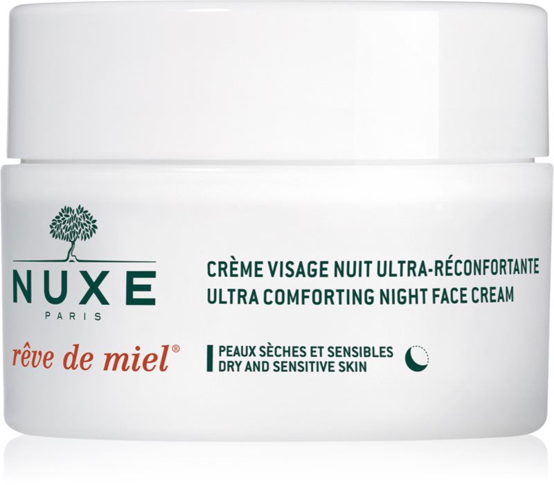 Nuxe Rêve de Miel Feuchtigkeitsspendende Nachtcreme mit ernährender Wirkung für trockene Haut
