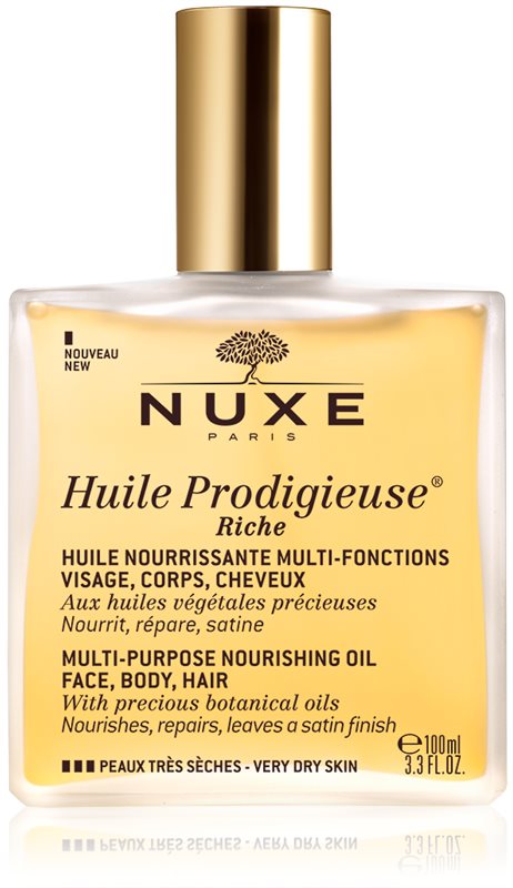Nuxe Huile Prodigieuse Riche multifunkční suchý olej pro velmi suchou pokožku