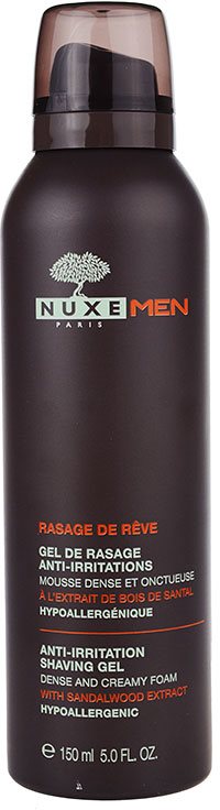 Nuxe Men gel de barbear contra prurido e irritação de pele