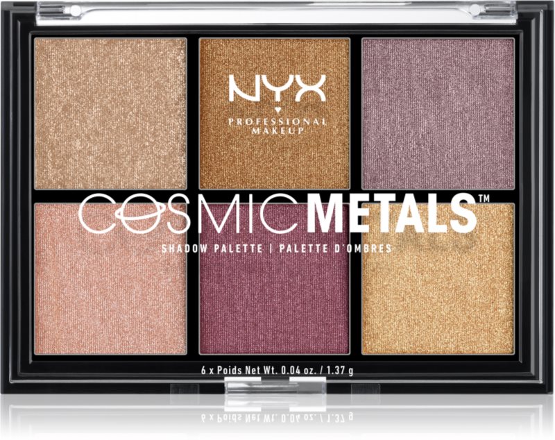 NYX Professional Makeup Cosmic Metals™ paletka očních stínů