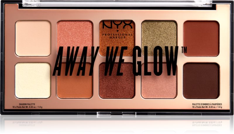 NYX Professional Makeup Away We Glow palette de fards à paupières