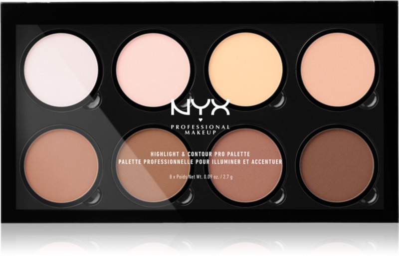 NYX Professional Makeup Highlight & Contour PRO paleta za konture obraza