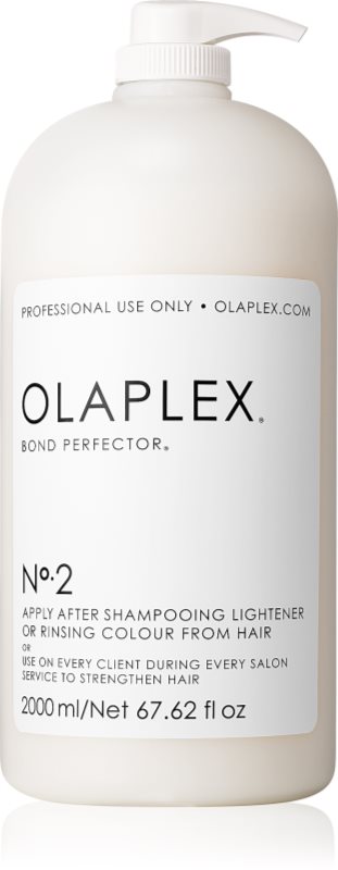 Olaplex Professional Bond Perfector obnovitvena nega, ki zmanjšuje poškodovanje las med barvanjem z dozirno črpalko