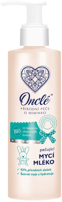 Onclé Baby pečující mycí mléko pro děti od narození