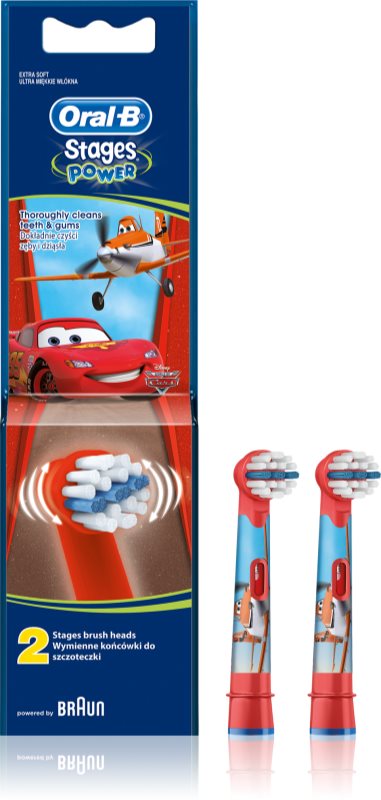 Oral B Stages Power EB10 Cars têtes de remplacement pour brosse à dents extra soft
