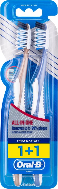 Oral B Pro-Expert CrossAction All In One Zahnbürste Medium 2 pc