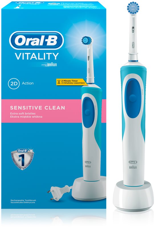 Oral B Vitality Sensitive Clean - D12.513S, Brosse à Dents électrique ...