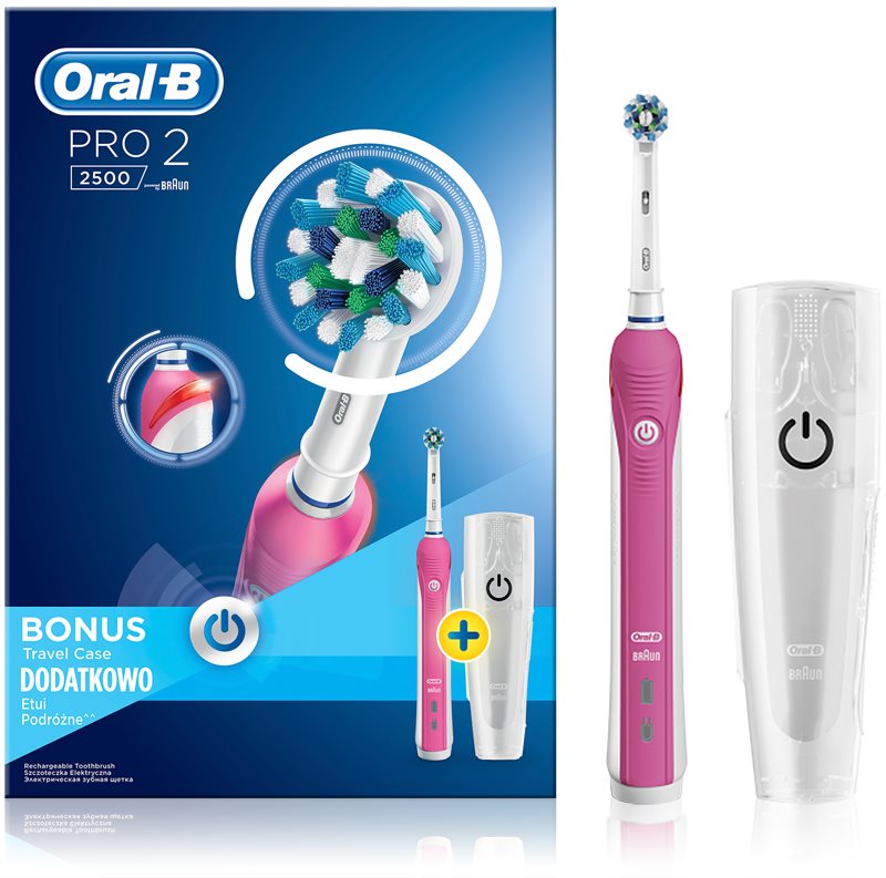 Oral B Pro 2500 Pink D20.513MX elektrická zubná kefka