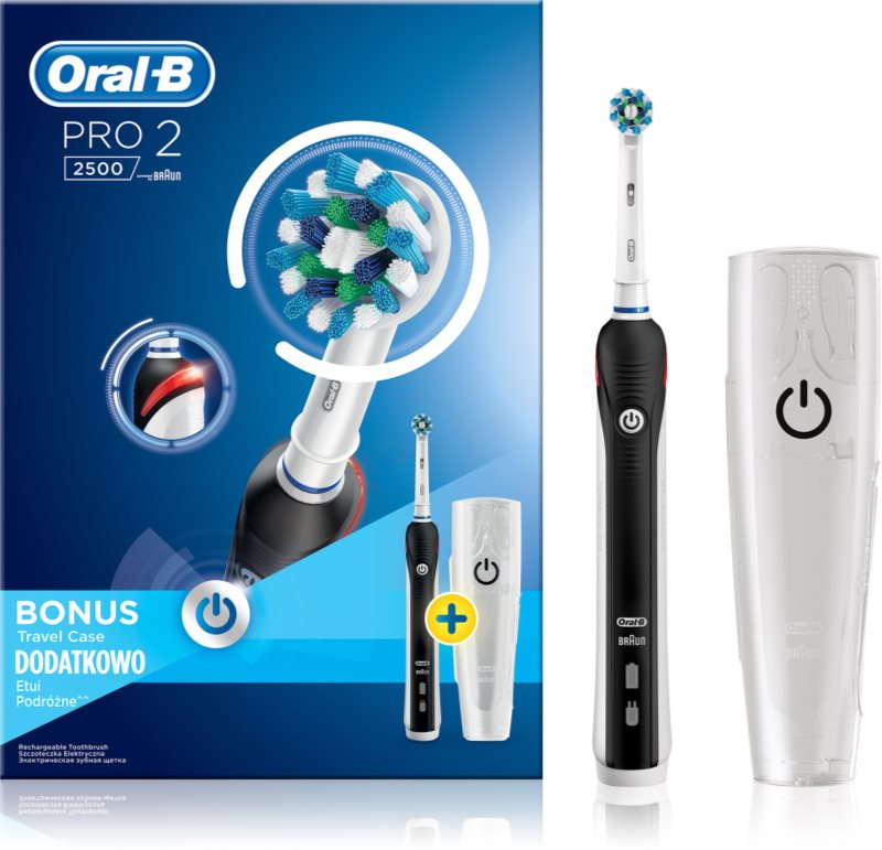 Oral B Pro 2500 Black D20.513.2MX elektrický zubní kartáček