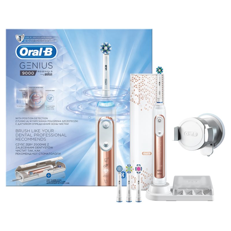 Oral B Genius 9000 Rosegold D701.545.6XC elektrický zubní kartáček