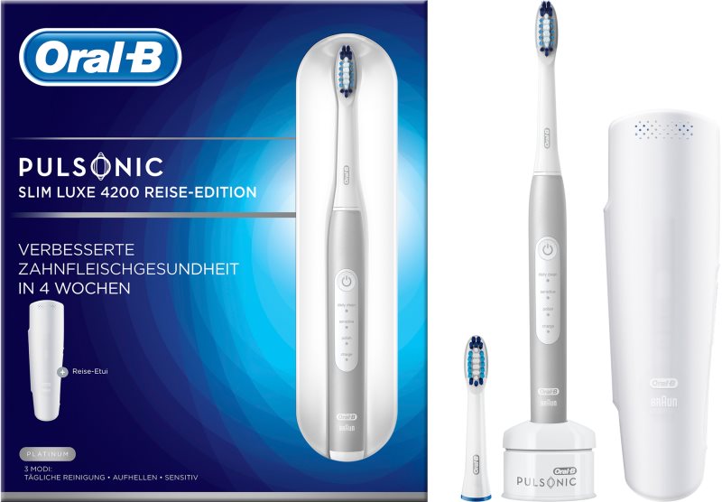 Oral B Pulsonic Slim Luxe 4200 Platinum sonická zubná kefka