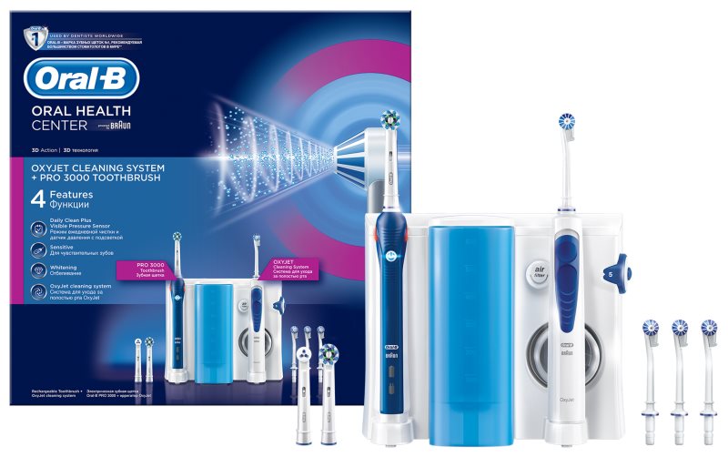 Oral B Oxyjet +3000 elektrický zubní kartáček a ústní sprcha v jednom