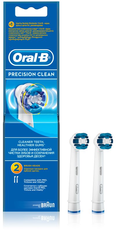 Oral B Precision Clean EB 20 Replacement Heads For Toothbrush
