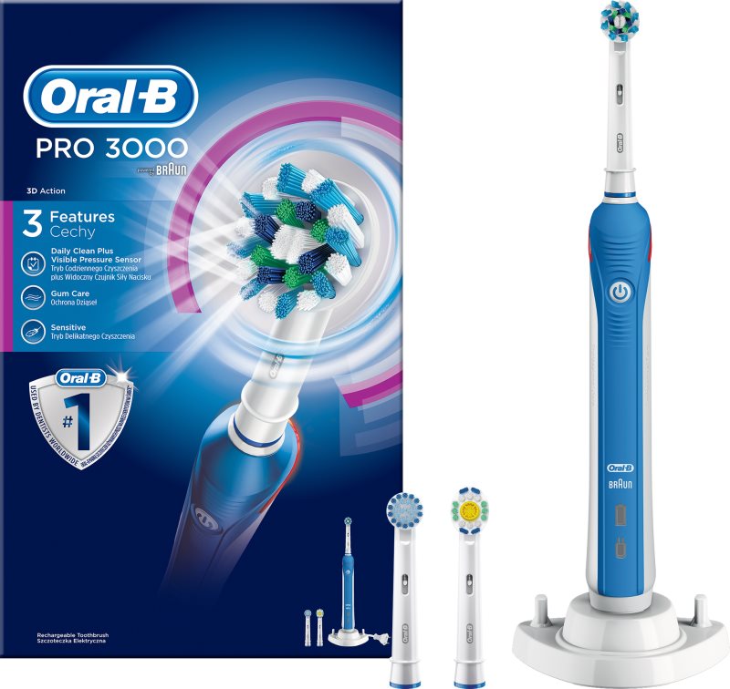 Oral B Pro 3000 D20.535.3 elektrický zubní kartáček