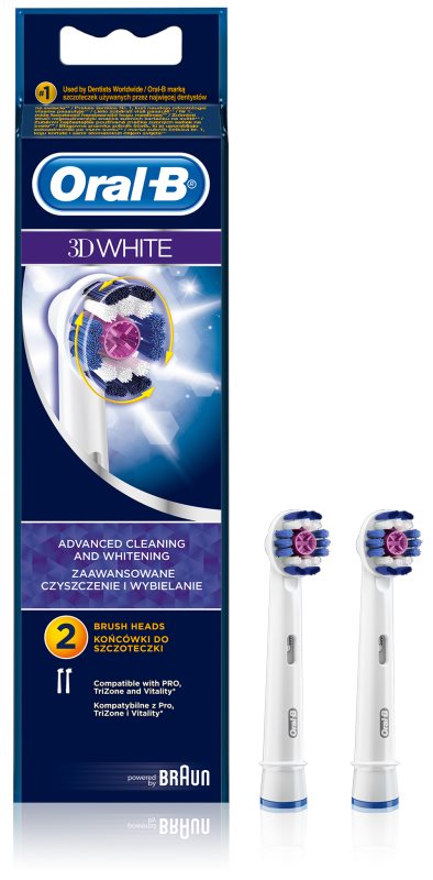 Oral B 3D White EB 18 náhradní hlavice pro zubní kartáček