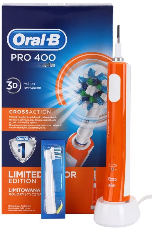 Oral B Pro 400 D16.513 CrossAction Orange електрическа четка за зъби