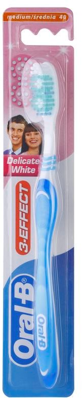 Oral B 3-Effect Delicate White zubná kefka medium