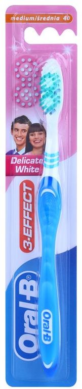 Oral B 3-Effect Delicate White Zahnbürste Medium