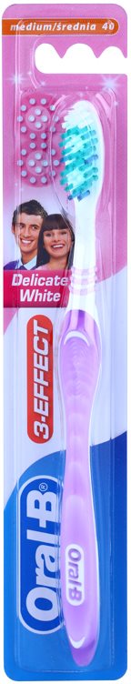 Oral B 3-Effect Delicate White Zahnbürste Medium