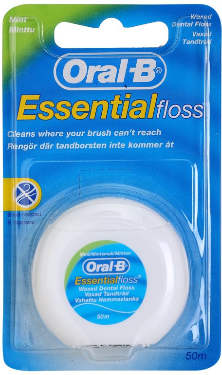 ORAL B ESSENTIAL FLOSS Waxed Dental Floss With Mint Flavor | Notino.co.uk