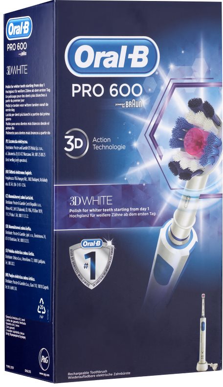 Oral B Pro 600 D16.513 3D White elektryczna szczoteczka do zębów