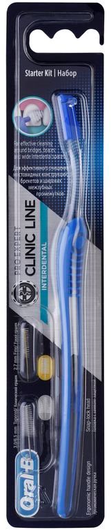 Oral B Pro-Expert Clinic Line držač + zamjenska međuzubna četkica 2 kom