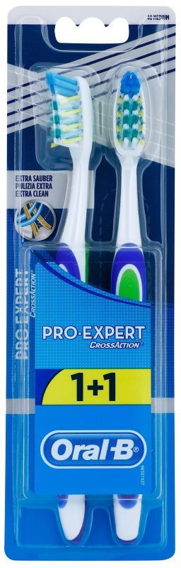 Oral B Pro-Expert CrossAction Extra Clean Zahnbürste Medium 2 pc
