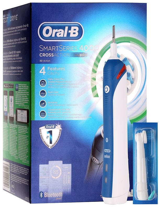 Oral B SmartSeries 4000 D21.525.3M CrossAction električna četkica za zube