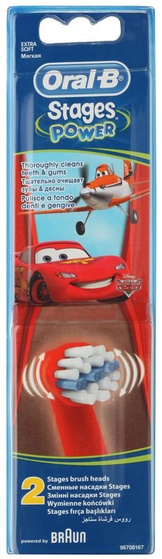 Oral B Stages Power EB10 Cars náhradné hlavice na zubnú kefku extra soft