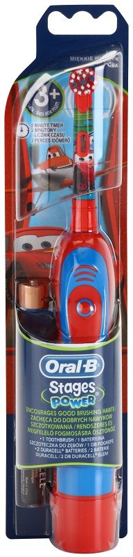 Oral B Stages Power DB4K Cars bateriový dětský zubní kartáček soft