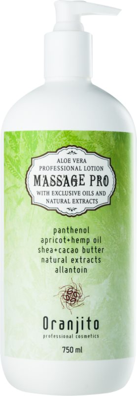 Oranjito Massage Pro masážní mléko s aloe vera