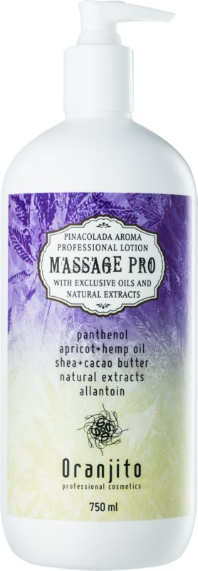 Oranjito Massage Pro masážní mléko s vůní Piña Colada