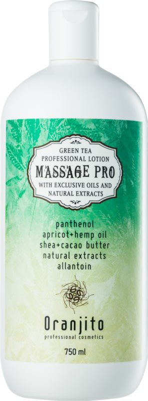 Oranjito Massage Pro mleczko do masażu z zieloną herbatą